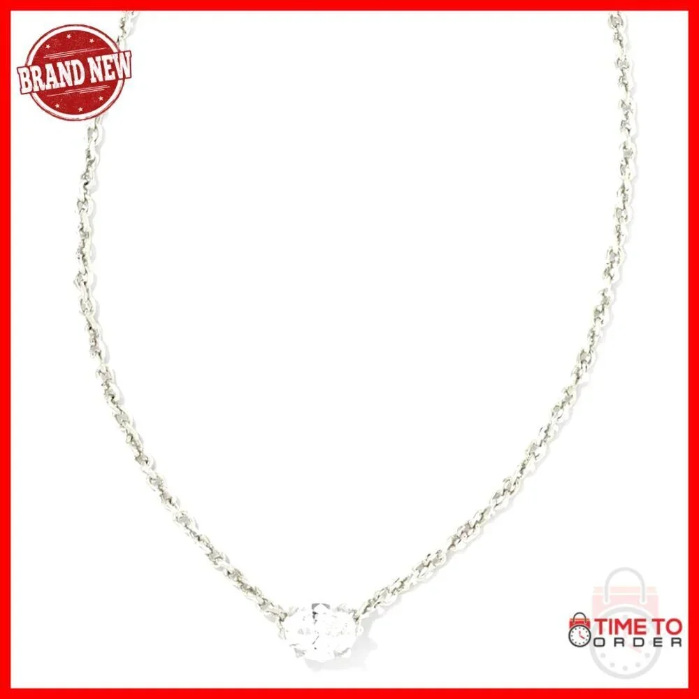 Silver Plated Pendant Necklace with 16" Chain and Lobster Clasp